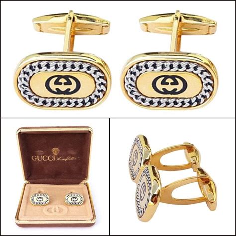 gucci cufflinks replica|authentic gucci cufflinks.